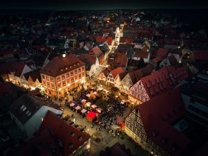 Luftaufnahme Weihnachtsmarkt